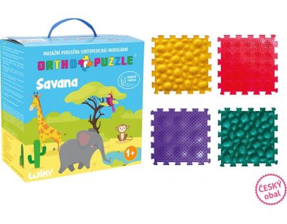 Wiky Puzzle ortopedické Savana 8 dílků