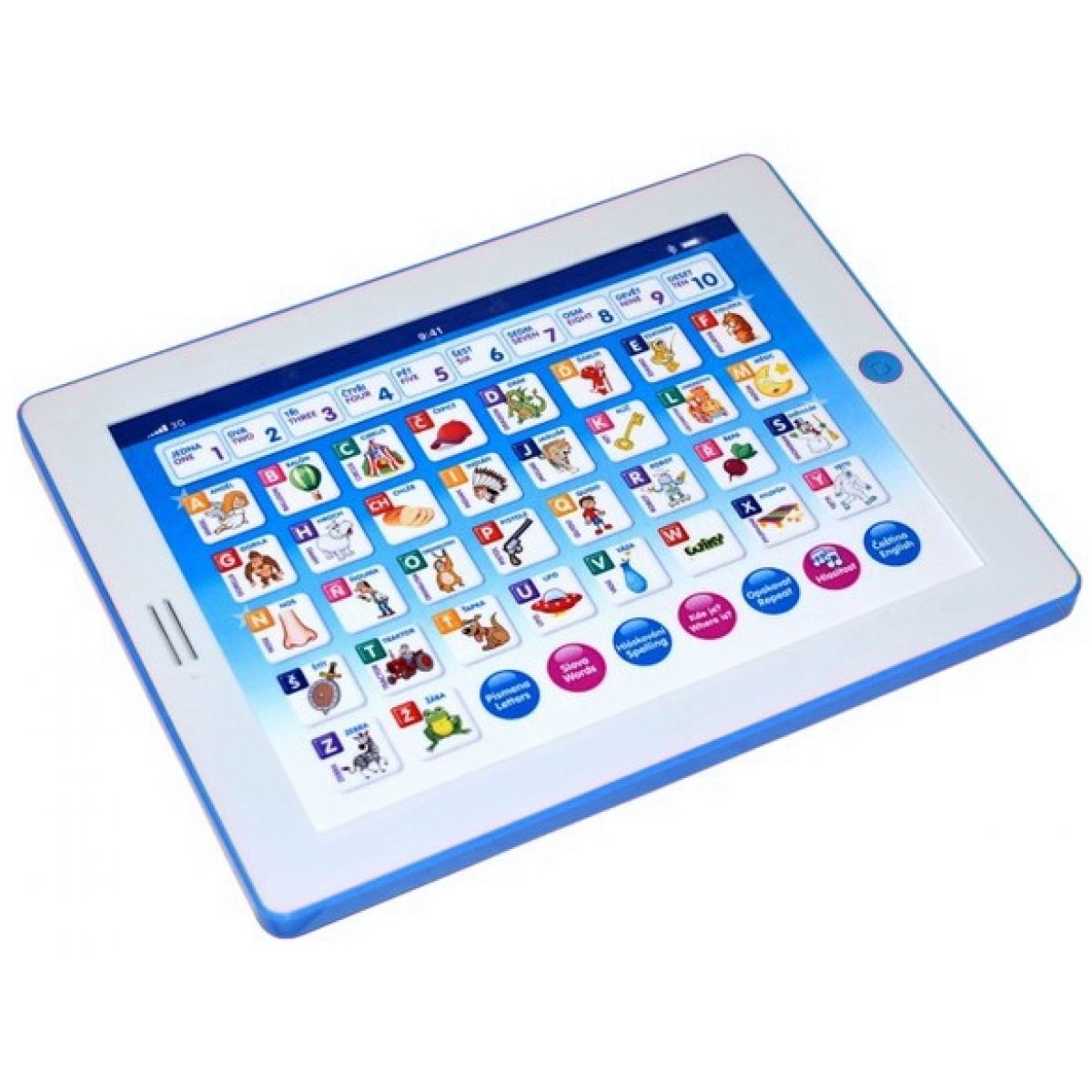 Wiky Tablet Maxi česko-anglický 26cm - Modrá