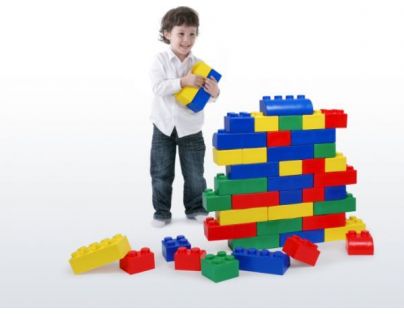 Wisei Stavebnice Big Block Soft Pastel
