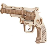 Woodcraft Dřevěné 3D puzzle Revolver M19 2