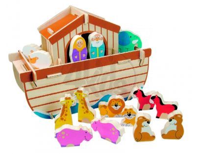 WOODY 90025 Skládací Noemova archa 28 dílů