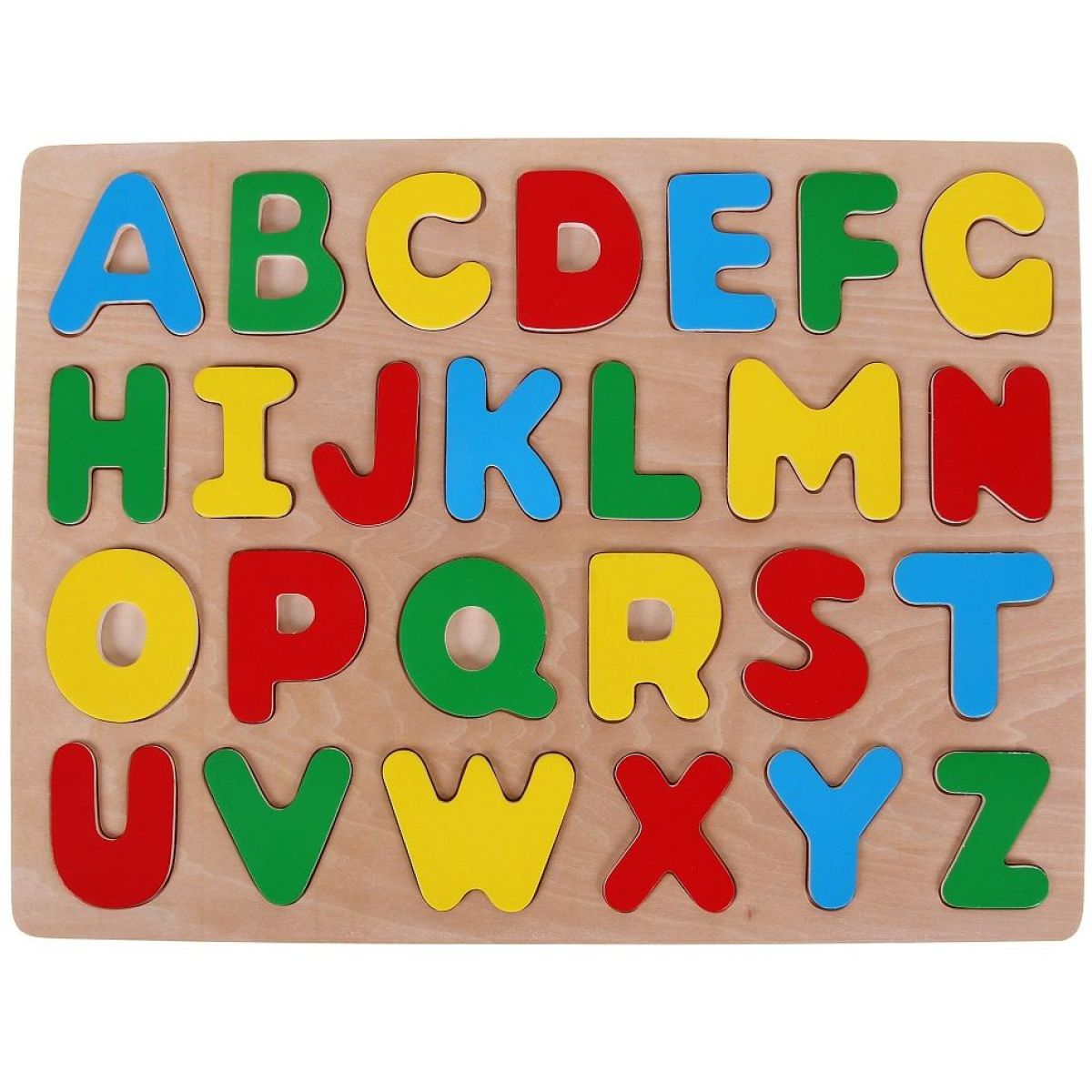 Woody Dřevěné puzzle abeceda