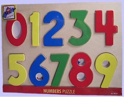 Woody Puzzle dřevěné Číslice 10 dílků