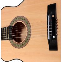 Woody Kytara dřevěná kovové struny 80 cm 2