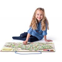 Woody Puzzle 3 v 1 Magnetická mapa ČR s obrázky a společenská hra 185 dílků 4