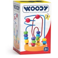 Woody Motorický labyrint mini- oranžový 3