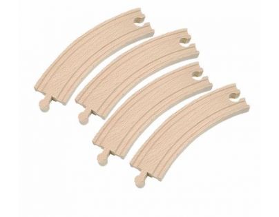 Woody Příslušenství k dráze Kulaté koleje dlouhé 4 ks