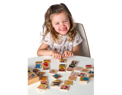 Woody Puzzle - Lidé a povolání z celého světa, v dř. krabičce