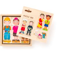 Woody Puzzle - Lidé a povolání z celého světa, v dř. krabičce 3