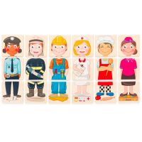 Woody Puzzle - Lidé a povolání z celého světa, v dř. krabičce 4