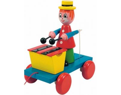 Woody Tahací klaun s xylofonem