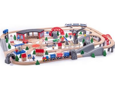 Woody Vláčkodráha Průmyslová zóna se dvěma jeřáby