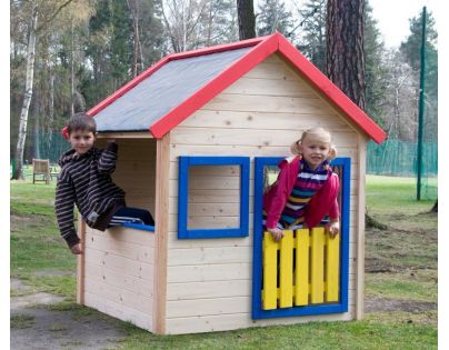 Woody Zahradní domeček s barevným lemovaním - Poškozený obal