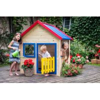 Woody Zahradní domeček s barevným lemovaním 2