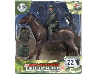 World Peacekeepers Figurka vojáka s doplňky - Voják na koni
