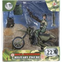World Peacekeepers Figurka vojáka s doplňky - Voják na motorce 2