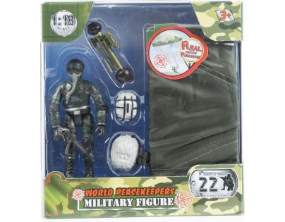 World Peacekeepers Figurka vojáka s doplňky - Voják s padákem