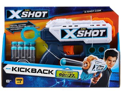 EP Line X-Shot Kickback s 8 náboji bílá