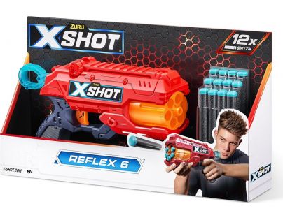 Epee X-Shot Reflex 6 červená 12 nábojů