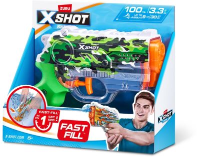 X-SHOT Vodní pistole Nano Fast fill Skins