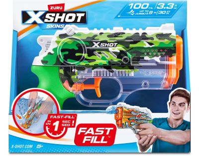 X-SHOT Vodní pistole Nano Fast fill Skins