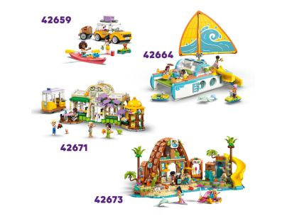 LEGO® Friends 42658 Zábava u bazénu s jednorožcem a plameňákem