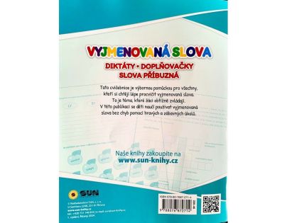 Zábavná cvičebnice - VYJMENOVANÁ SLOVA - Diktáty, doplňovačky