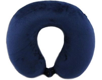 Záhlavník z mikrovlákna s paměťovou pěnou - modrý