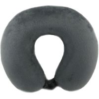 Záhlavník z mikrovlákna s paměťovou pěnou - šedý