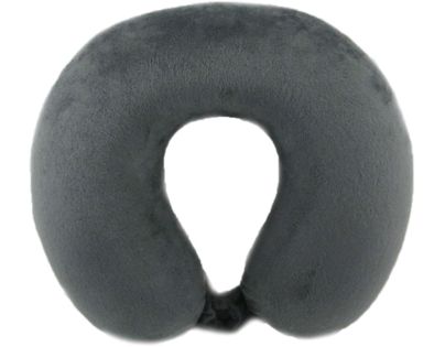 Záhlavník z mikrovlákna s paměťovou pěnou - šedý