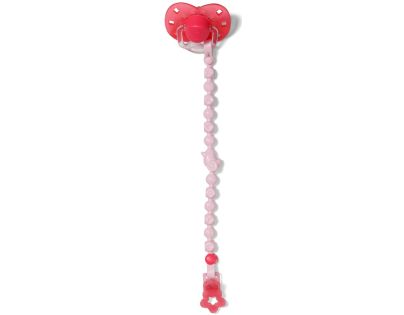 Zapf BABY born Dudlík se sponkou červený