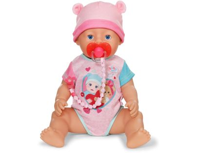 Zapf BABY born Dudlík se sponkou červený