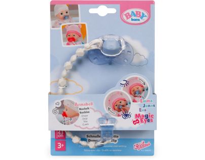 Zapf BABY born Dudlík se sponkou modrý