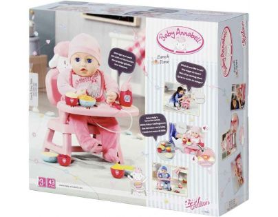 Zapf Creation Baby Annabell Jídelní židlička se zvuky - Poškozený obal