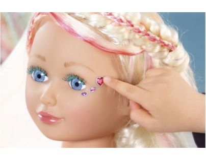 Zapf Creation Baby Born Česací hlava s barevnými křídami Starší sestřička
