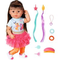 Zapf Creation BABY born Play & Style Starší sestřička brunetka, 43 cm