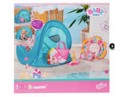 Zapf Creation Baby born Souprava s plážovým stanem