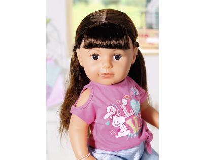 Zapf Creation BABY born Starší sestřička Soft Touch brunetka, 43 cm, 6 funkcí - Poškozený obal