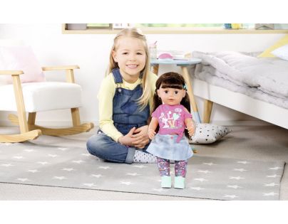 Zapf Creation BABY born Starší sestřička Soft Touch brunetka, 43 cm, 6 funkcí - Poškozený obal