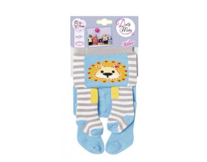Zapf Creation Dolly Moda Punčocháče 2 ks modré a šedé pro panenku 43 cm