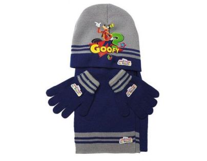 Licenceonly Zimní dětská souprava šedomodrá Goofy