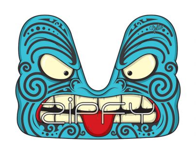 Zipfy Carvingové boby Artist Maori