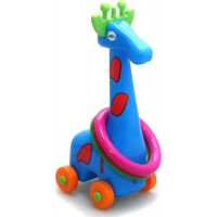 Toy Žirafa plastová s kroužky na kolečkách 2