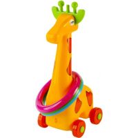Toy Žirafa plastová s kroužky na kolečkách 3