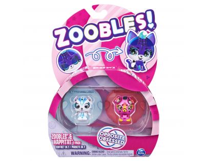 Zoobles zvířátka dvojbalení Polární Medvěd a Stěně