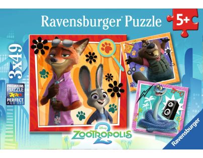 Zootropolis: Město zvířat 3x49 dílků