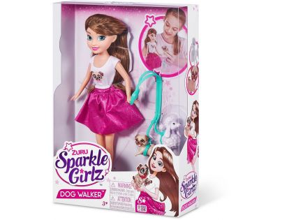 Zuru Panenka Sparkle Girlz se dvěma pejsky