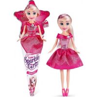 Zuru Princezna Sparkle Girlz v kornoutku růžové šaty