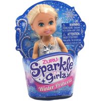 Zuru Princezna zimní Sparkle Girlz malá v kornoutku Blond vlasy