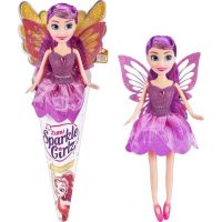 Zuru Víla Sparkle Girlz s křídly v kornoutku fialová